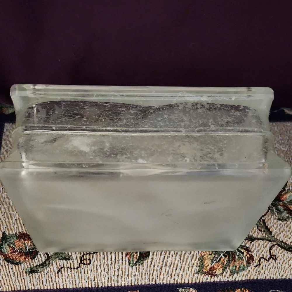 $40 Add On Cubed Frosted Glass Wolf Decor - Picture 10 of 11
